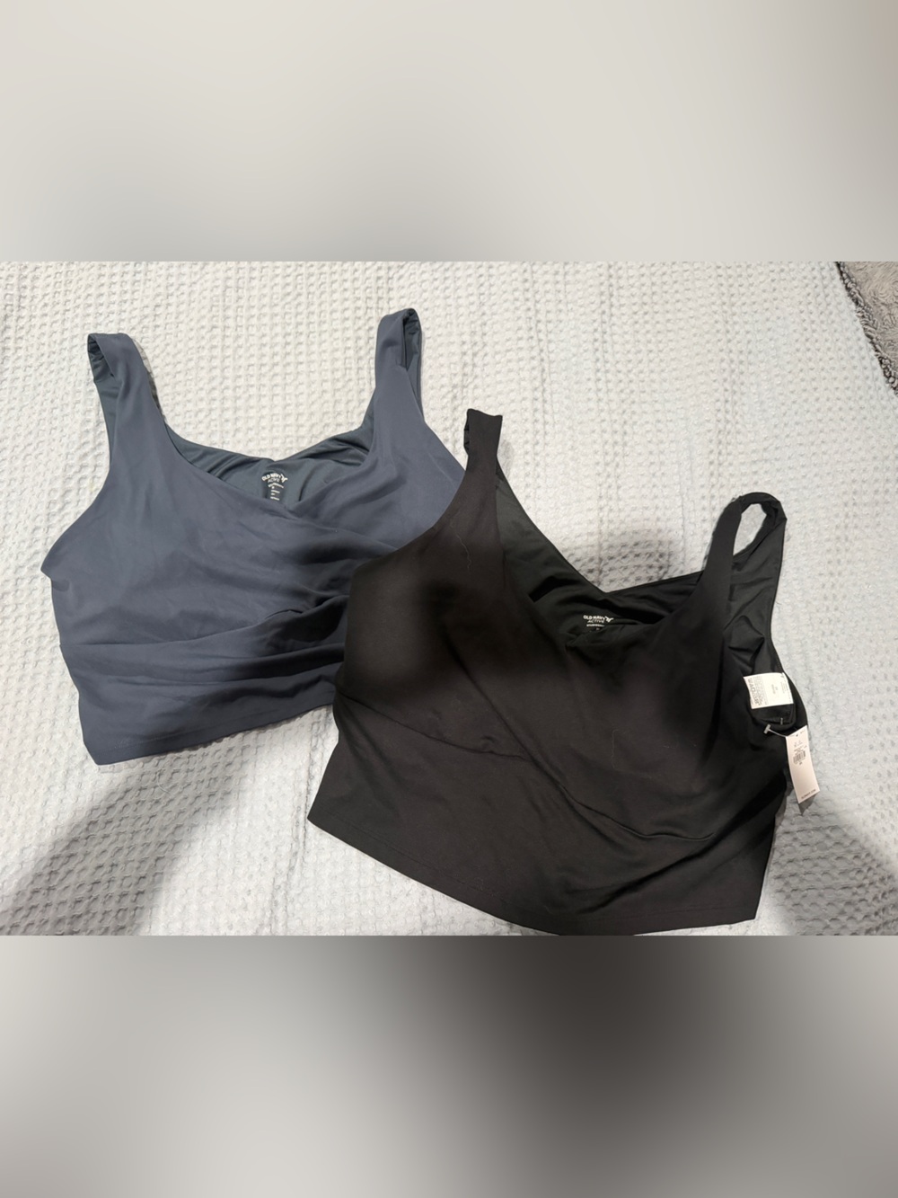 Old Navy Longline Top - Black & Slate Blue
